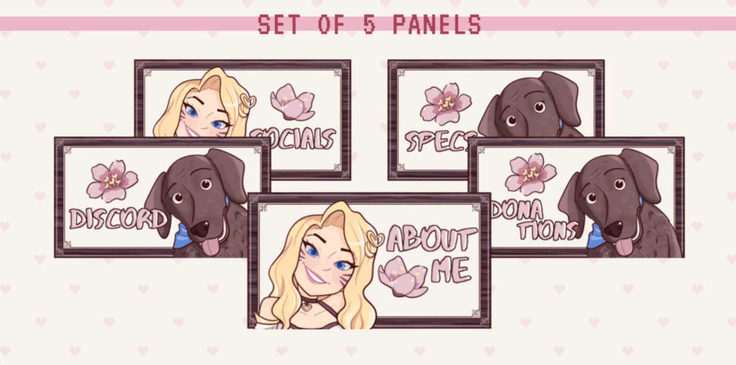 Panels for Twitch Branding